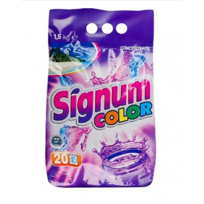 Порошок для прання Signum Сolor 1,5 кг, п/е (97-114)